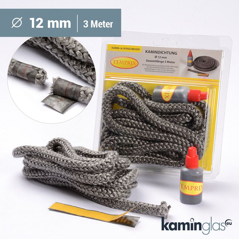 Kamindichtung Ø 12 mm rund Kamindichtung Ø 12 mm rund