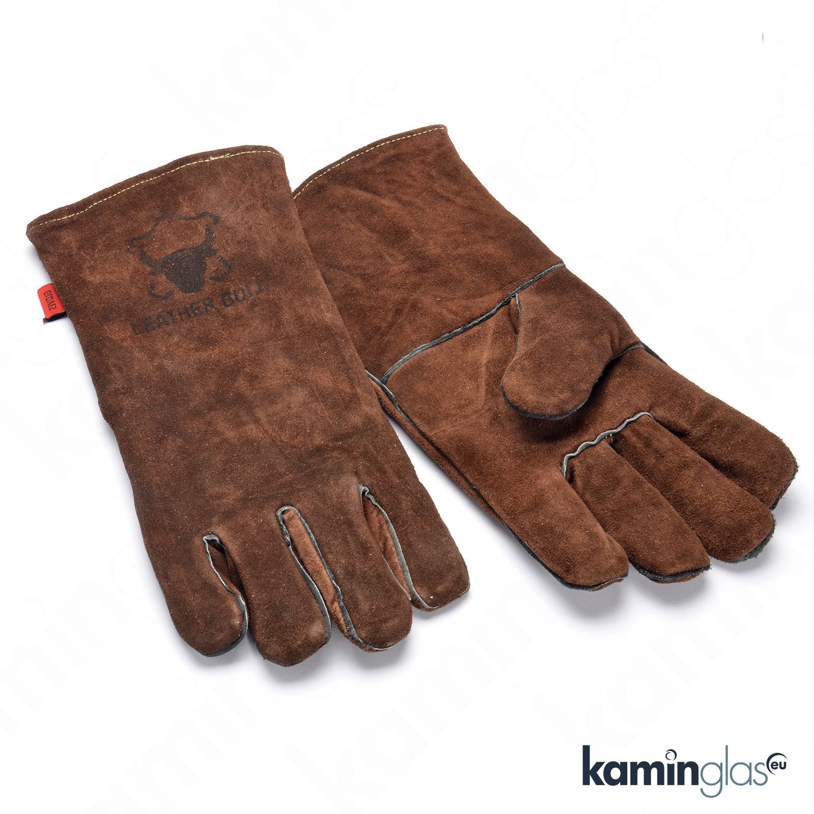 Kaminhandschuh Leatherbull - Braun