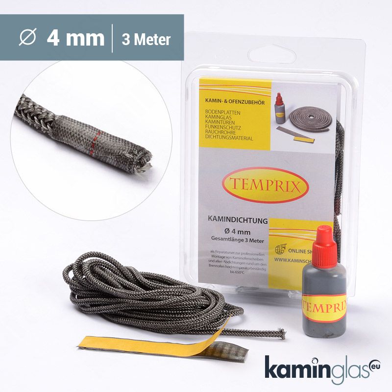 Kamindichtung Ø 4 mm rund