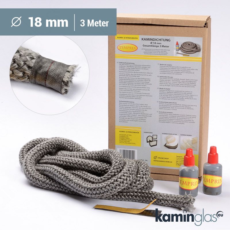 Kamindichtung Ø 18 mm rund