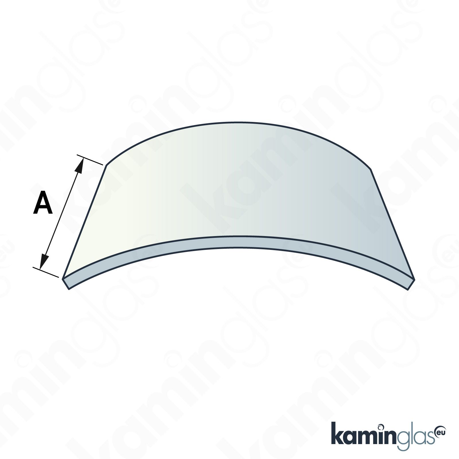 Kaminglas passend für Techfire UNI-3068 LR