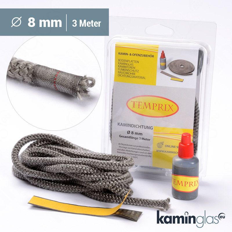 Kamindichtung Ø 8 mm rund