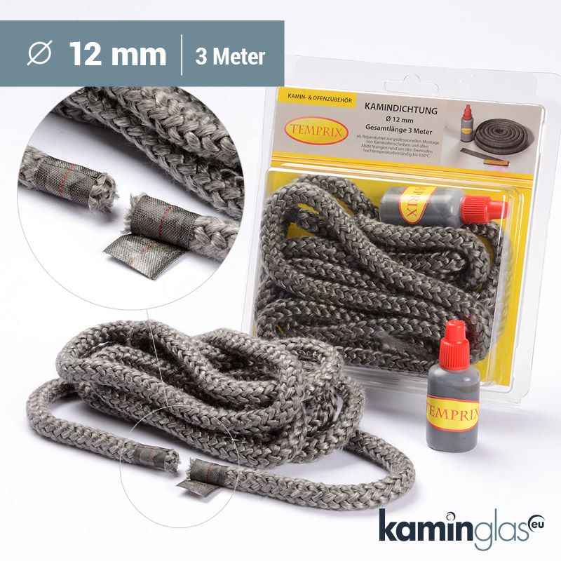 Kamindichtung Ø 12 mm rund Kamindichtung Ø 12 mm rund