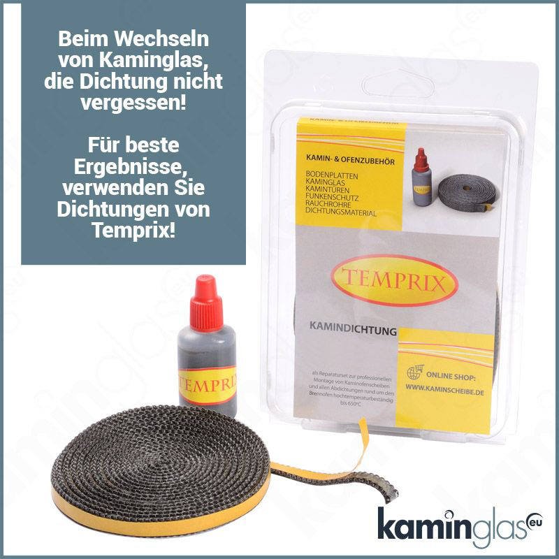 Kaminglas passend für Oranier Typ 4654-6